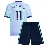 Arsenal Gabriel Martinelli #11 Tredjeställ Barn 2024-25 Korta ärmar (+ Korta byxor)